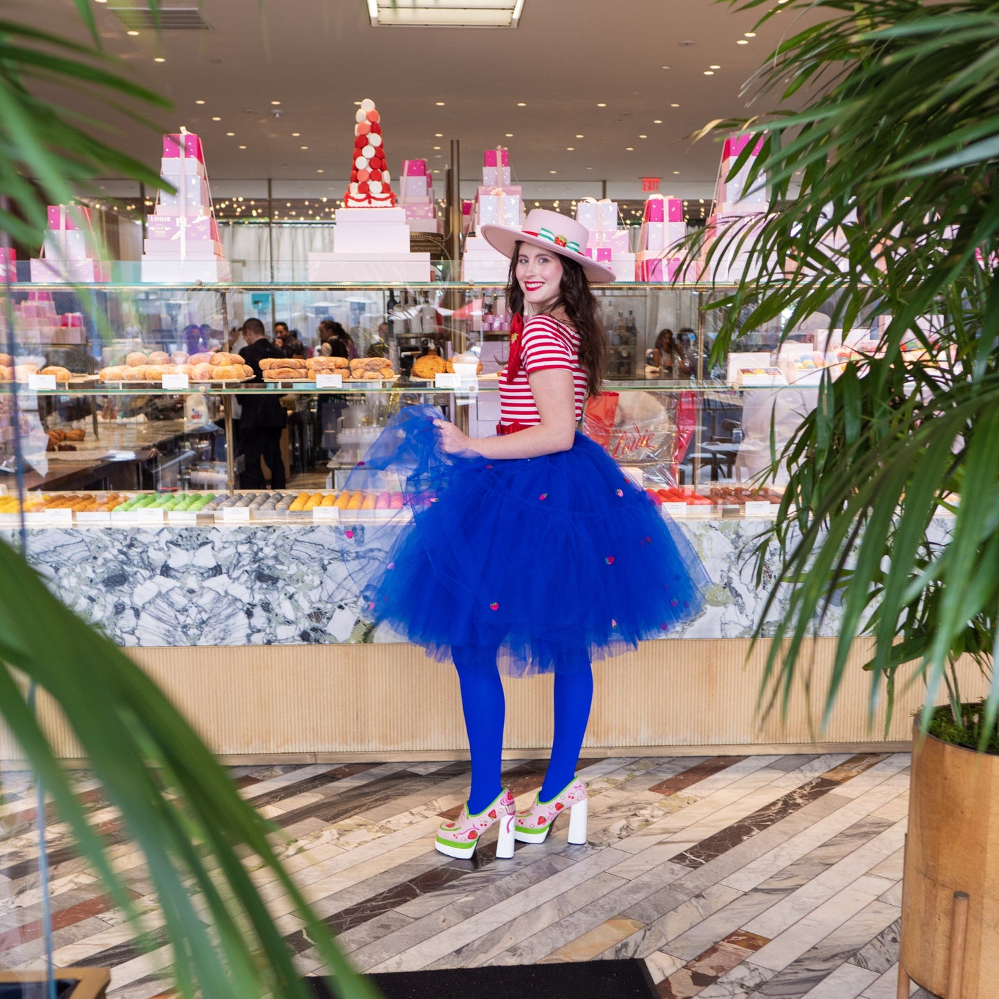 A Leading Role x Strawberry Shortcake Premium Adult Berry Blue Tulle Skirt