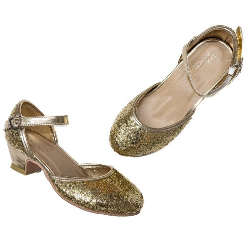 A Leading Role Gold Sparkle Heels