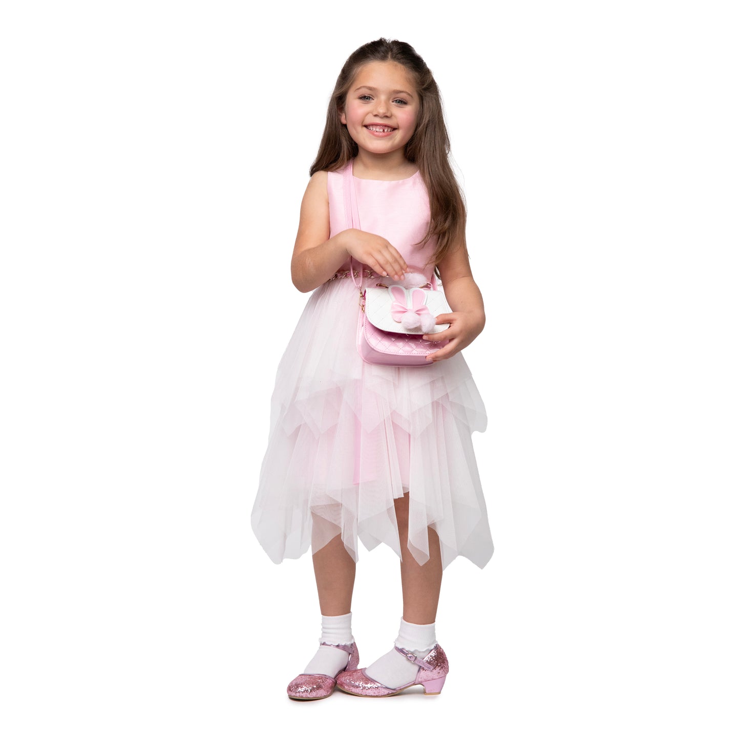 Jr Star Child Pink and White Bunny Purse