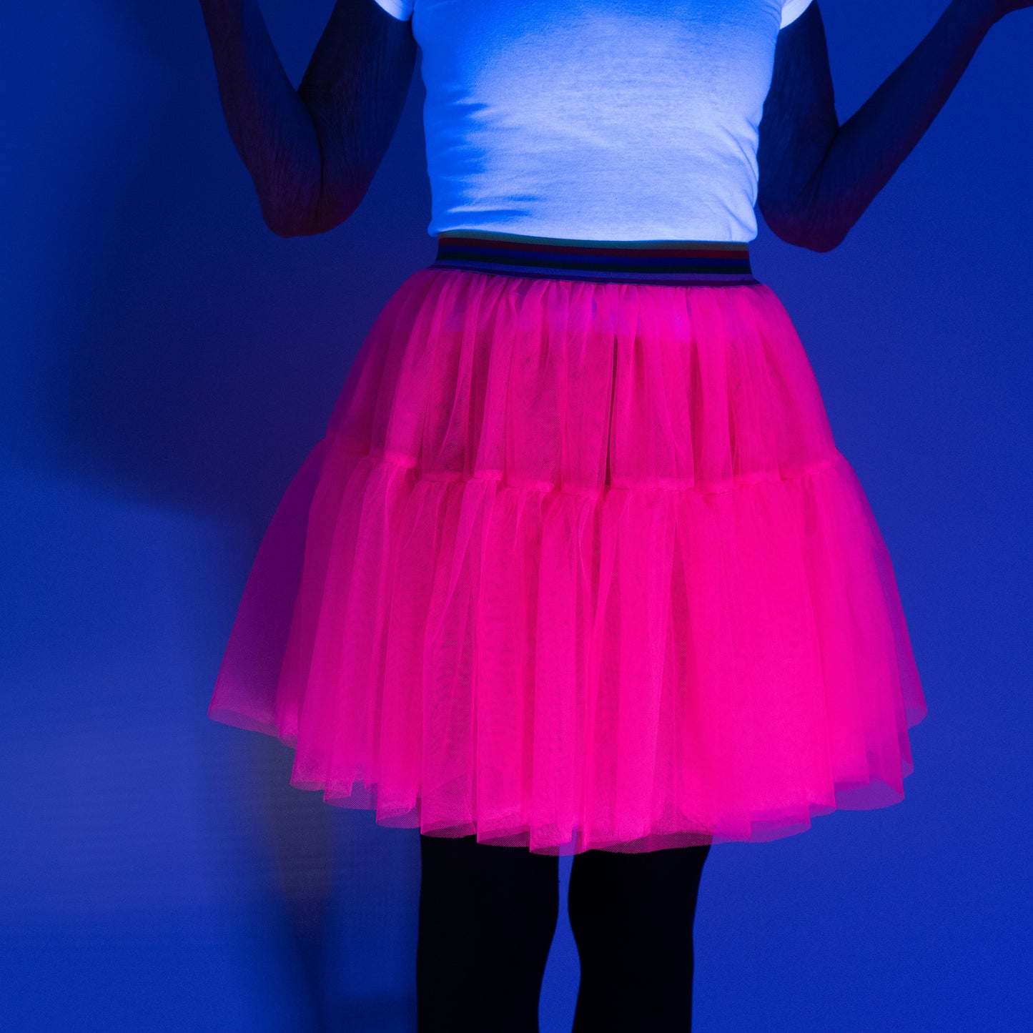 A Leading Role Child Short Pink Glow Skirt