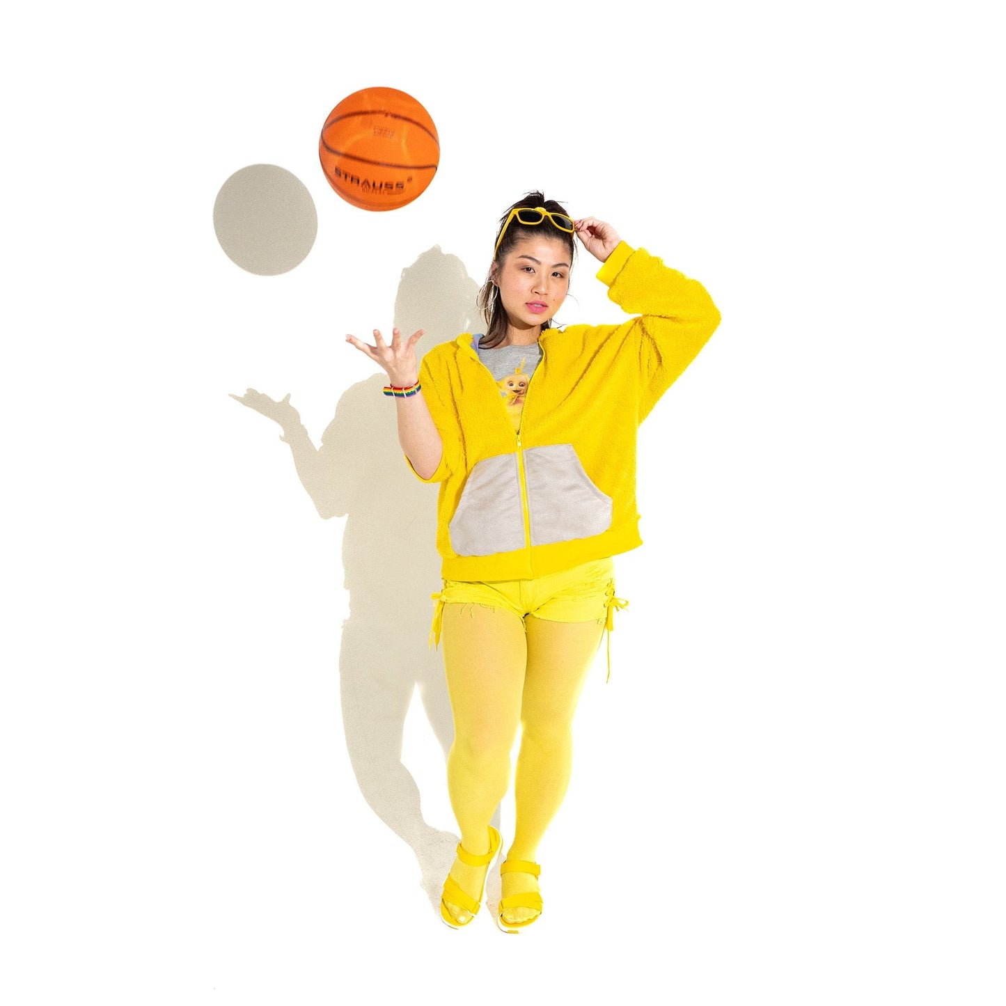 A Leading Role x Teletubbies Premium Adult Laa-Laa Zip Up Hoodie