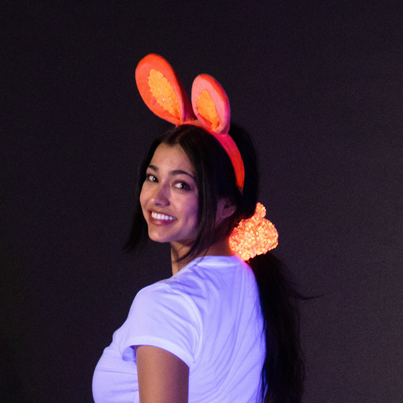 Jr Star Orange Glow Child Bunny Ears