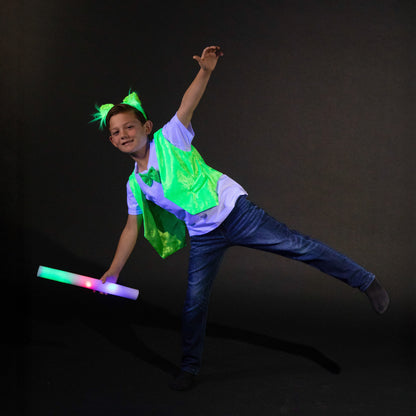 A Leading Role Child Green Glow Vest