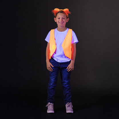 Jr Star Orange Glow Child Vest