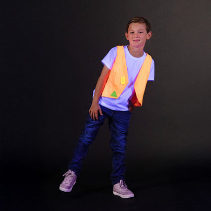 Jr Star Orange Glow Child Vest