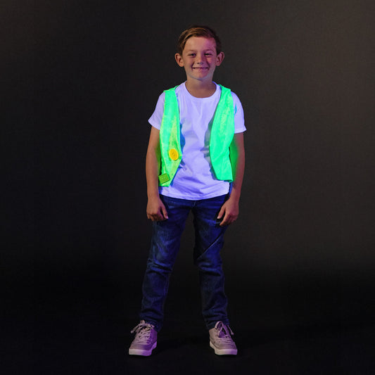 A Leading Role Child Green Glow Vest