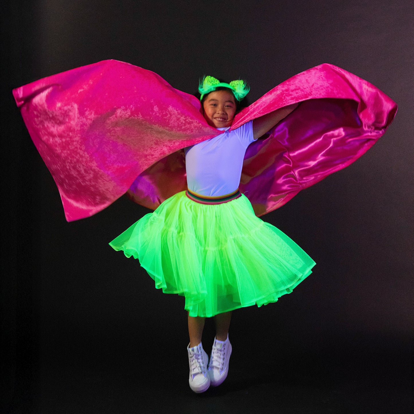 Jr Star Pink Glow Child Cape