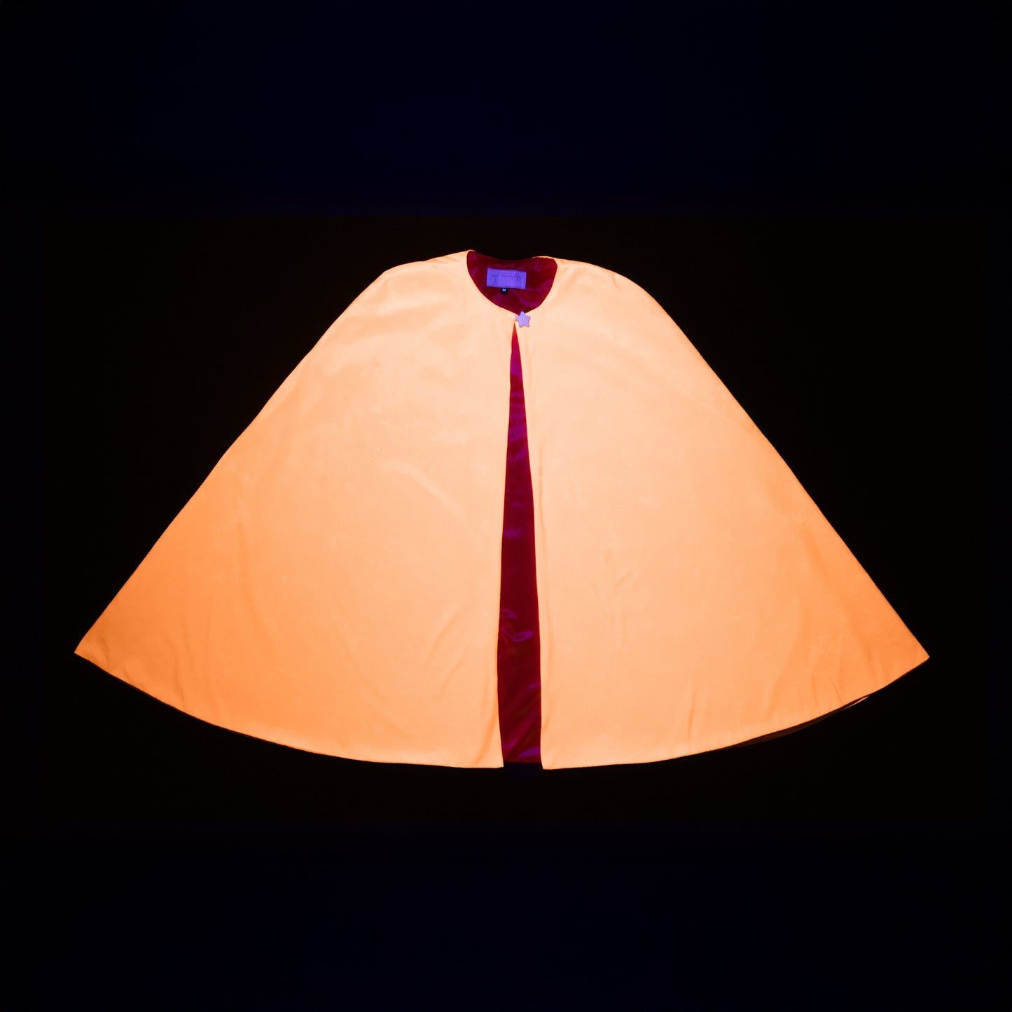 Jr Star Orange Glow Child Cape