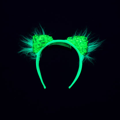 Jr Star Green Glow Child Cat Ears