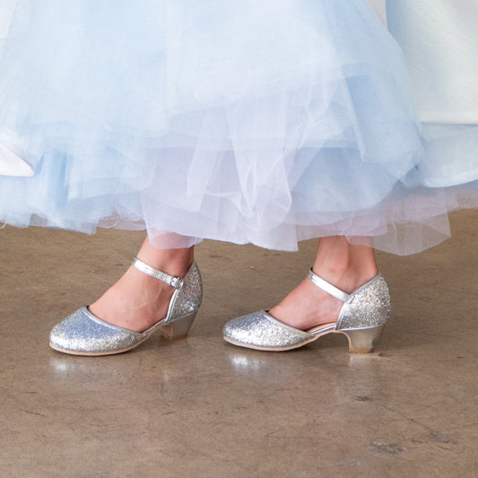 A Leading Role Silver Sparkle Heels