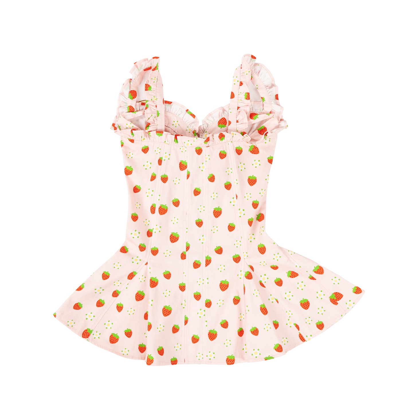 A Leading Role x Strawberry Shortcake Premium Adult Berry Ruffle Zip-Up Dress