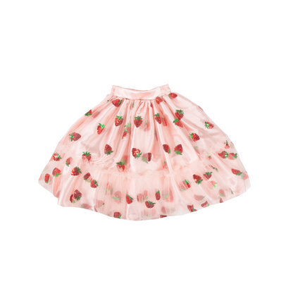 Strawberry Shortcake Premium Child Strawberry Sequin Skirt