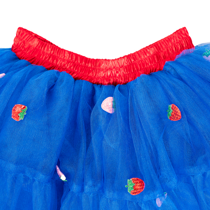 Strawberry Shortcake Berry Blue Child Tulle Skirt