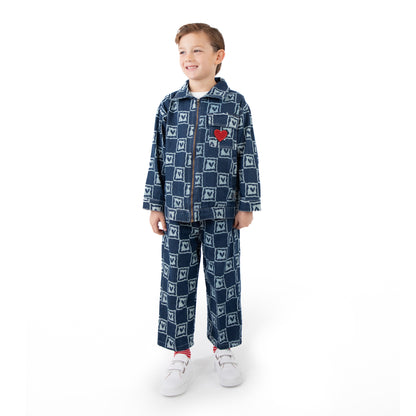 Jr Star Child Heartbreaker Denim Set
