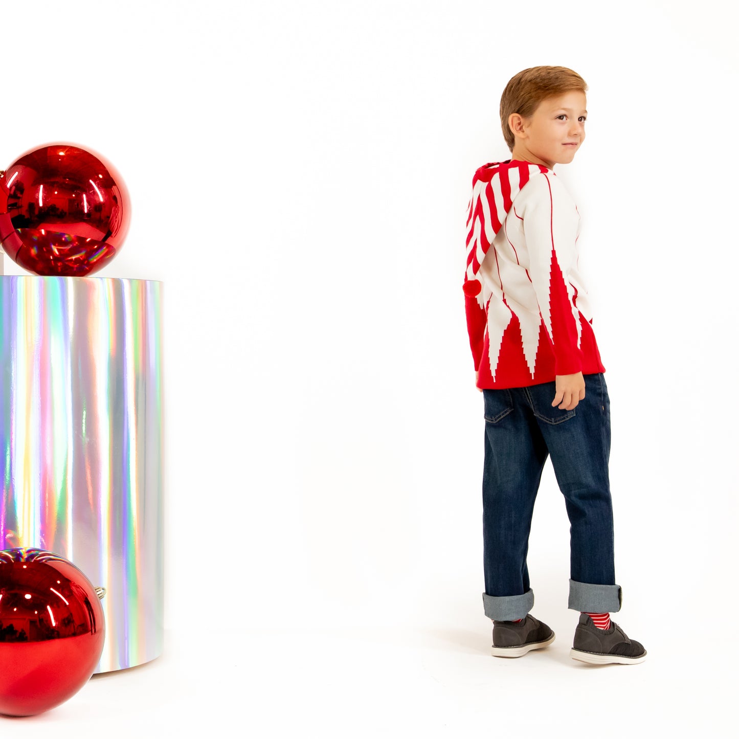 Jr Star Après Patterned Child Pullover Sweater