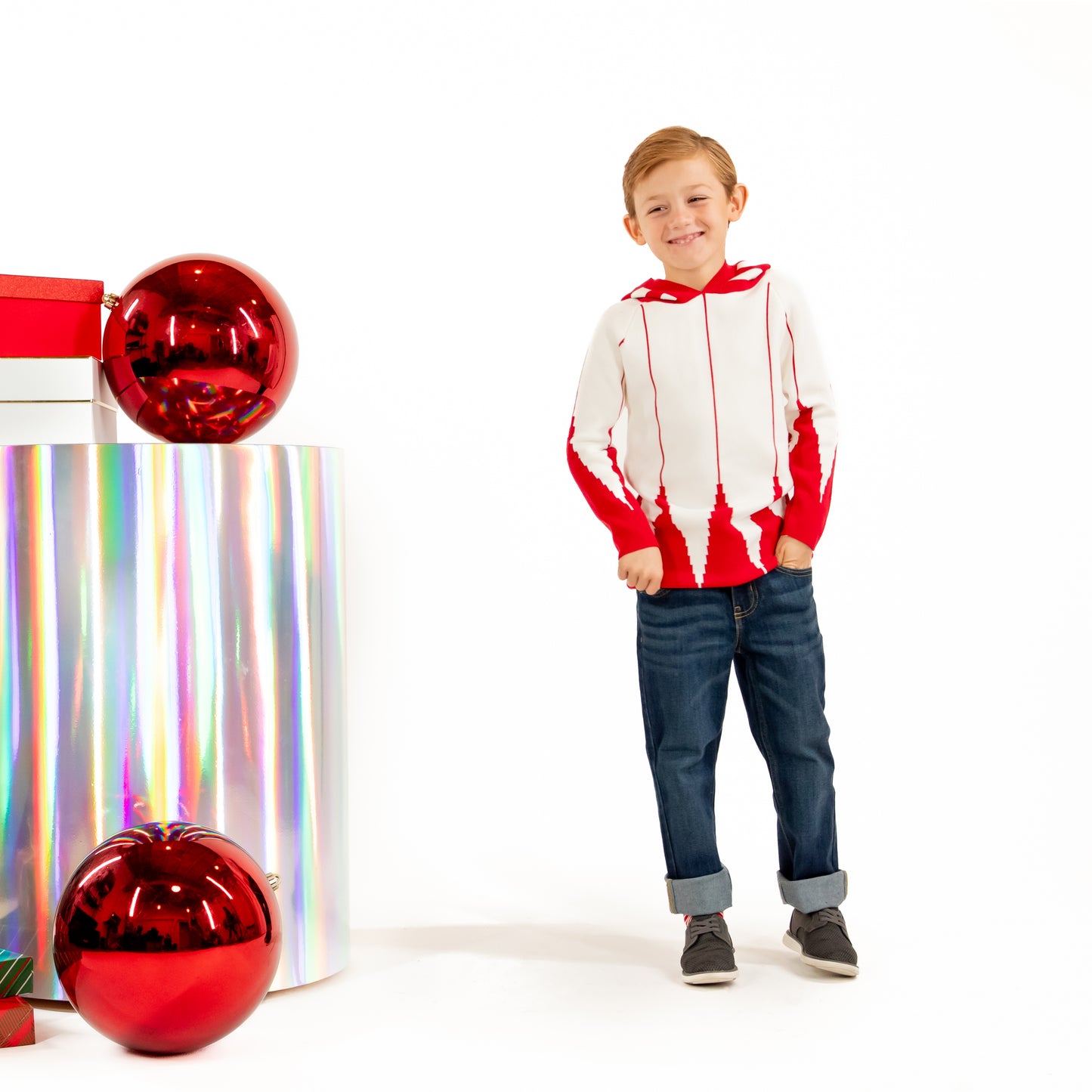 Jr Star Après Patterned Child Pullover Sweater