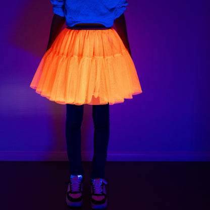 A Leading Role Child Short Orange Glow Skirt