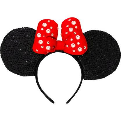 Disney Minnie Mouse Red Sparkle Ears
