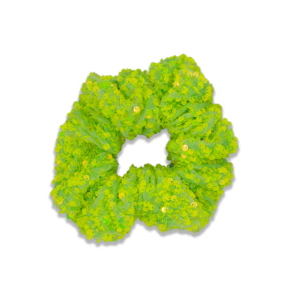 Jr Star Green Sparkle Glow Child Scrunchie