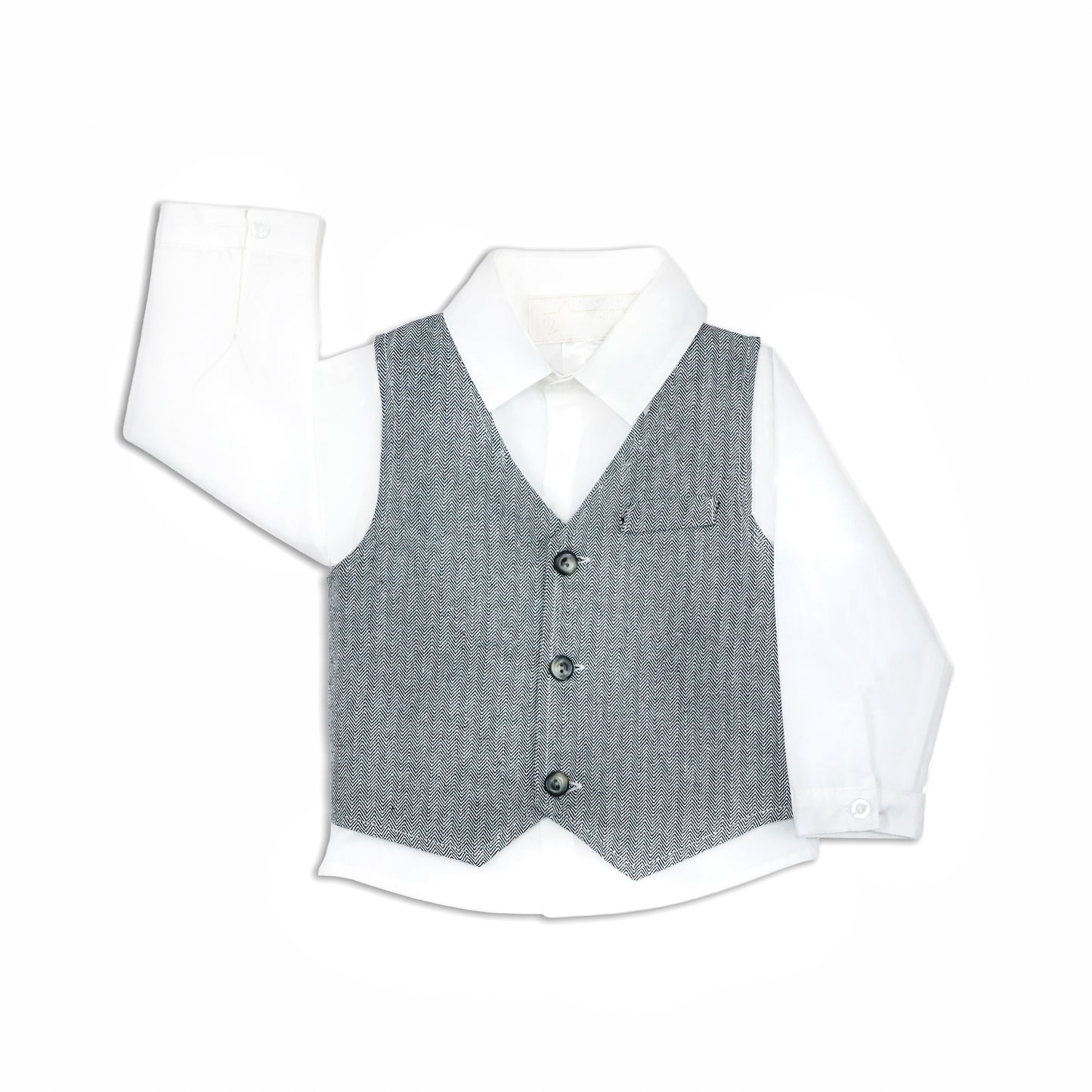 Jr Star Herringbone Child Pant and Vest
