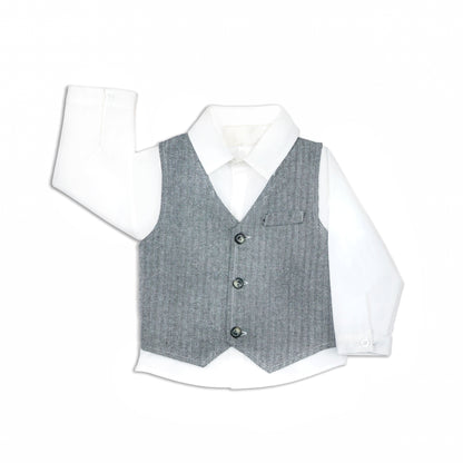 Jr Star Herringbone Child Pant and Vest
