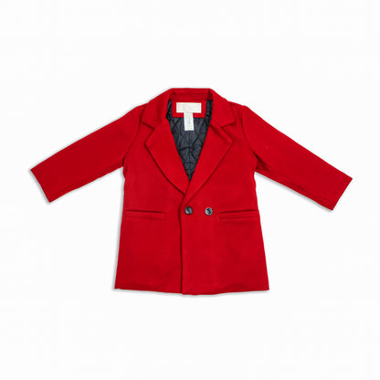 Jr Star Cranberry Child Peacoat