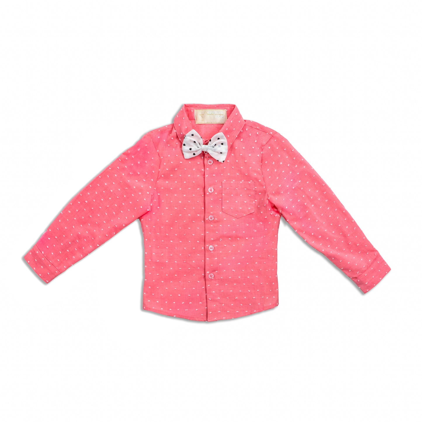 Jr Star Heartbreaker Pink Child Shirt with Bow Tie