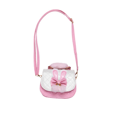 Jr Star Child Pink and White Bunny Purse
