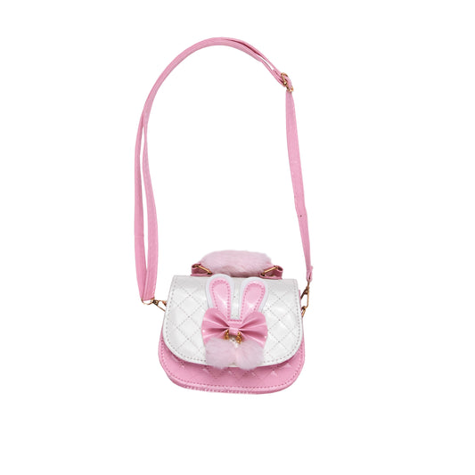 Jr Star Child Pink and White Bunny Purse