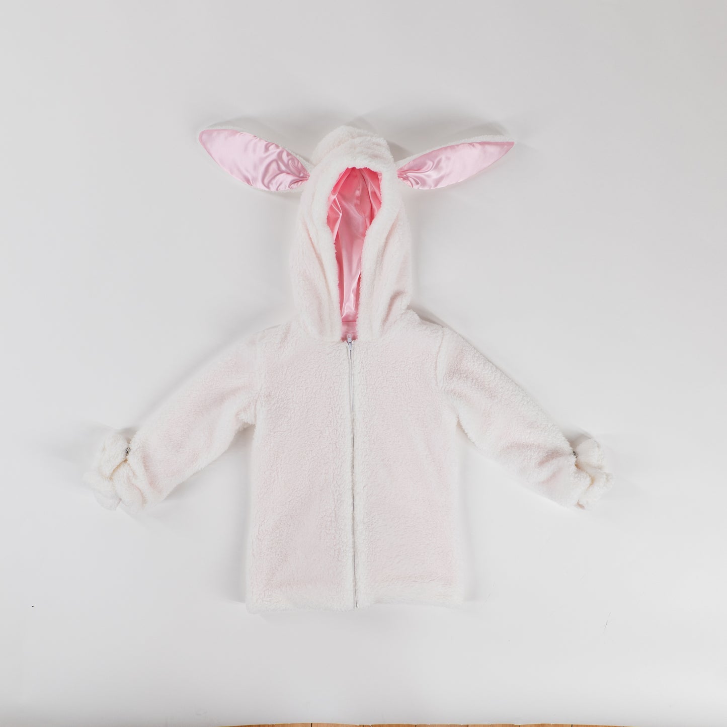 Jr Star Fuzzy Bunny Child Zip-Up Jacket