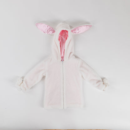 Jr Star Fuzzy Bunny Child Zip-Up Jacket