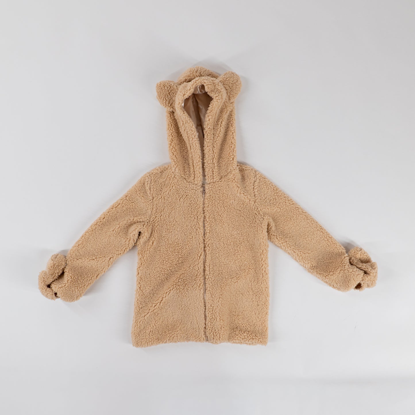 Jr Star Fuzzy Bear Child Zip-Up Jacket
