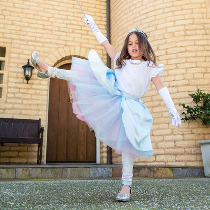 A Leading Role Cinderella and Sleeping Beauty Reversible Child Skirt with Gloves