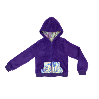 A Leading Role x Teletubbies Premium Child Tinky-Winky Zip Up Hoodie
