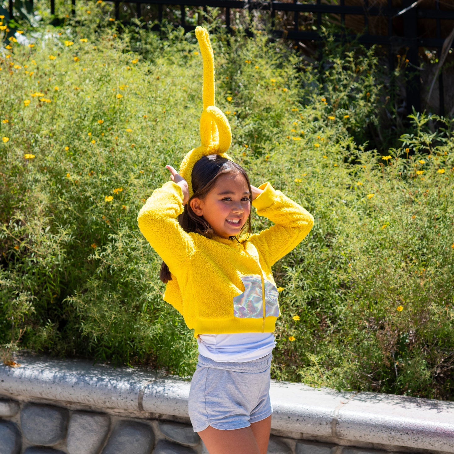 A Leading Role x Teletubbies Premium Child Laa-Laa Zip Up Hoodie