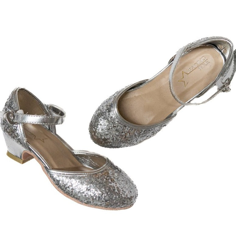 A Leading Role Silver Sparkle Heels